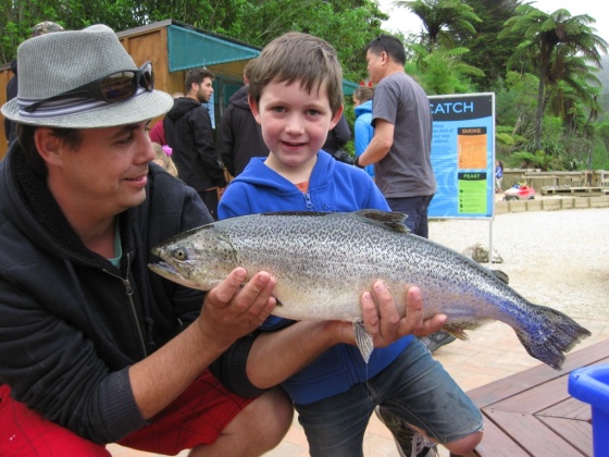 Anatoki Salmon Fishing & Cafe - Biggest fish of the day 3.65 kg